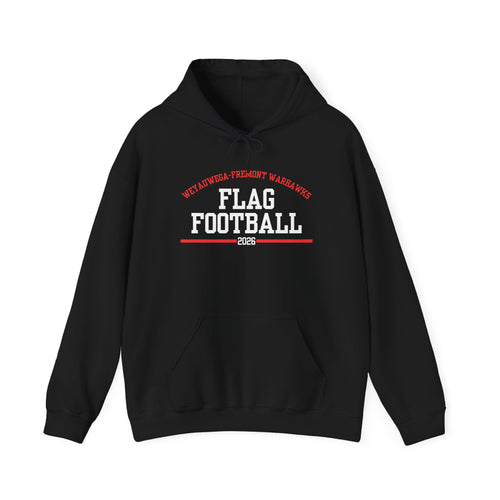 Minimal Red Graphic Hoodie | Chest Line Art, Subtle Text
