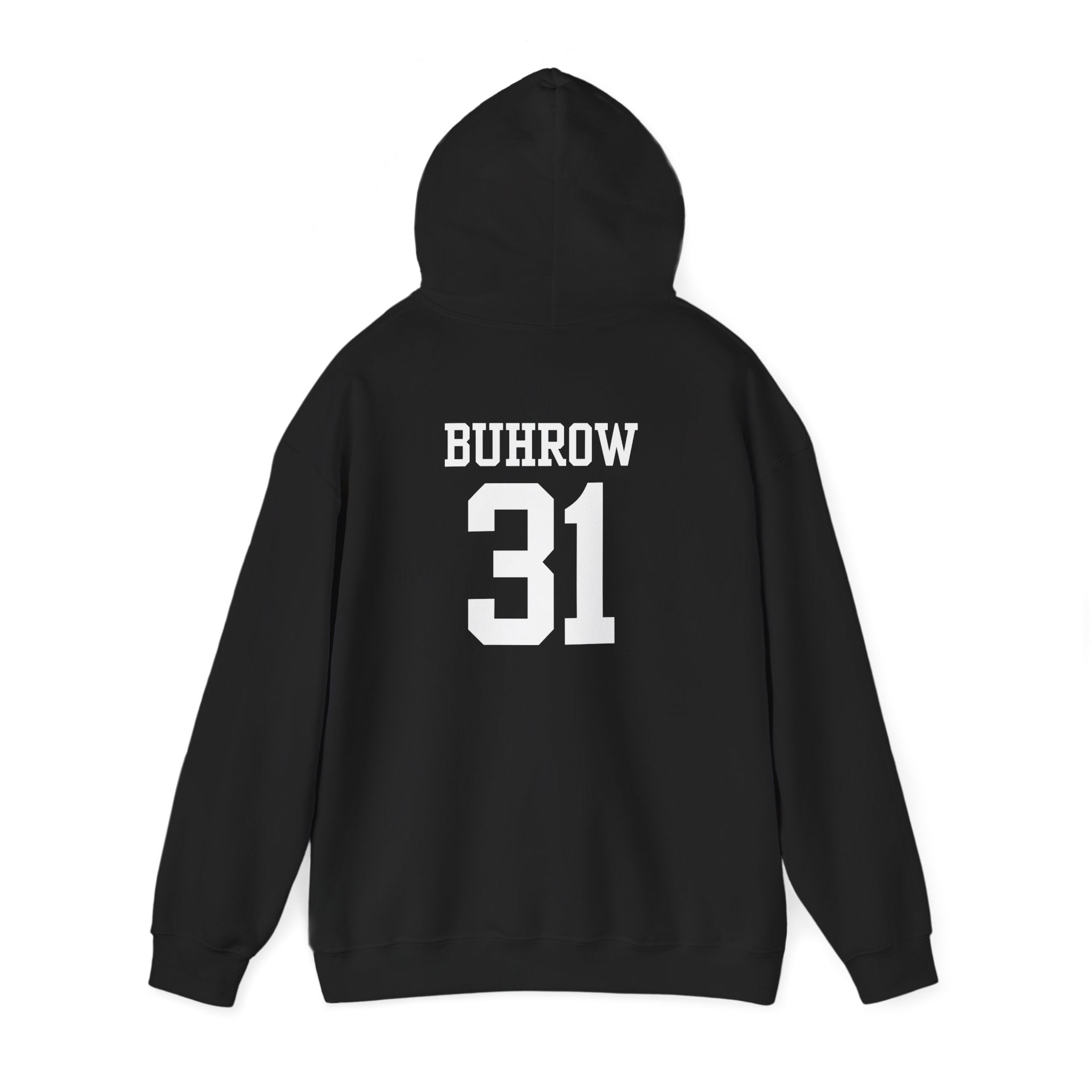 Minimal Red Graphic Hoodie | Chest Line Art, Subtle Text