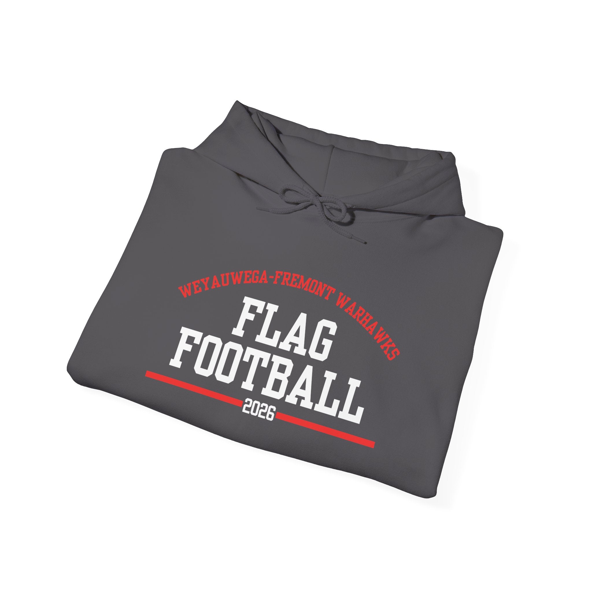 Minimal Red Graphic Hoodie | Chest Line Art, Subtle Text