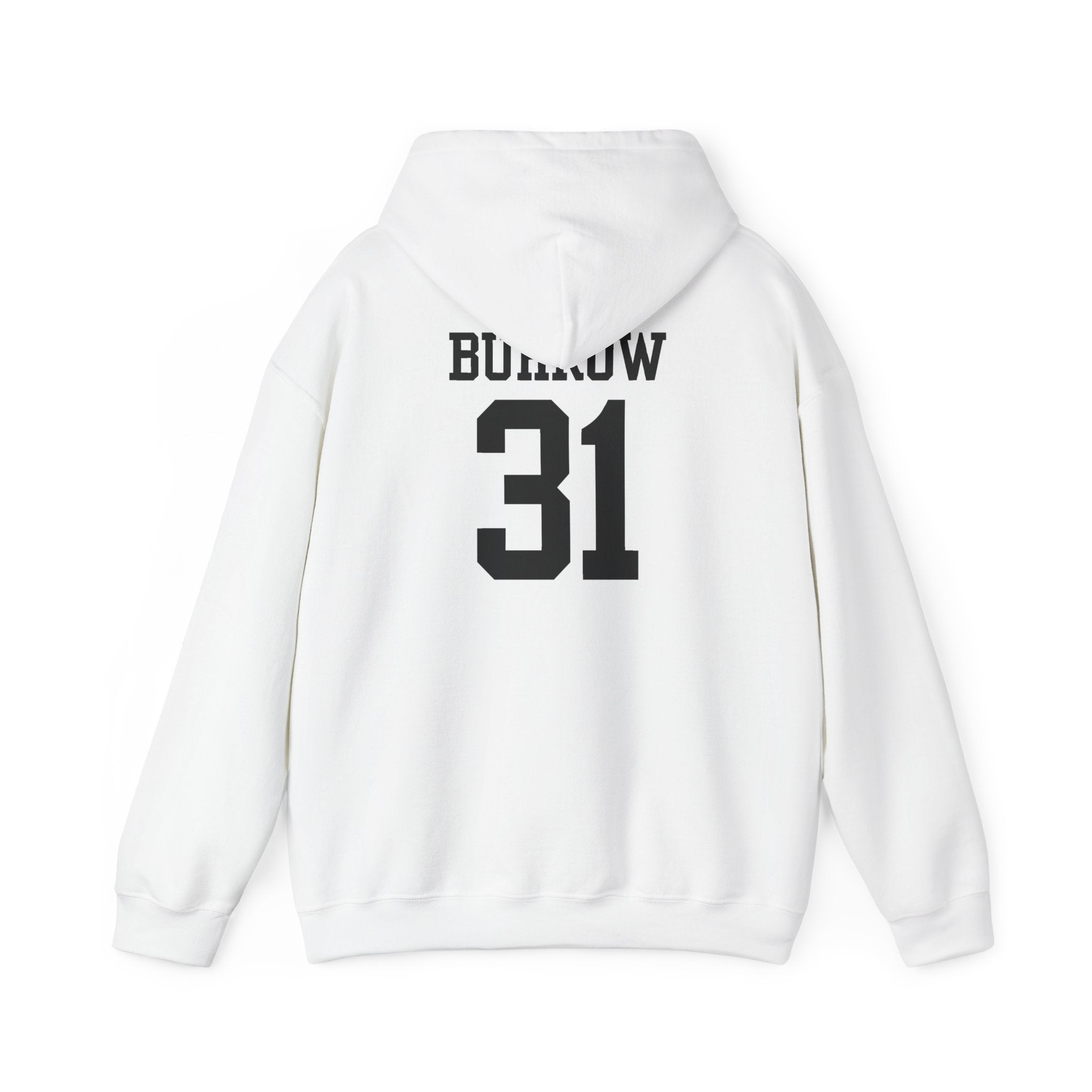 Minimal Red Graphic Hoodie | Chest Line Art, Subtle Text