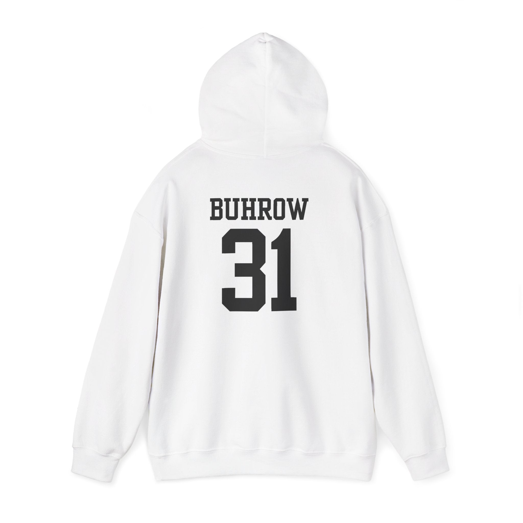 Minimal Red Graphic Hoodie | Chest Line Art, Subtle Text